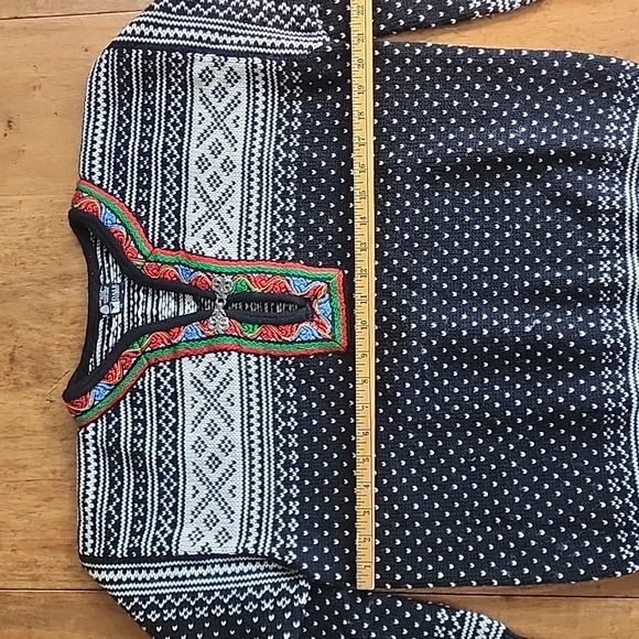 Vintage 90s wool Dale of Norway Scandinavian sweater 50 M L EUC - Picture 12 of 17